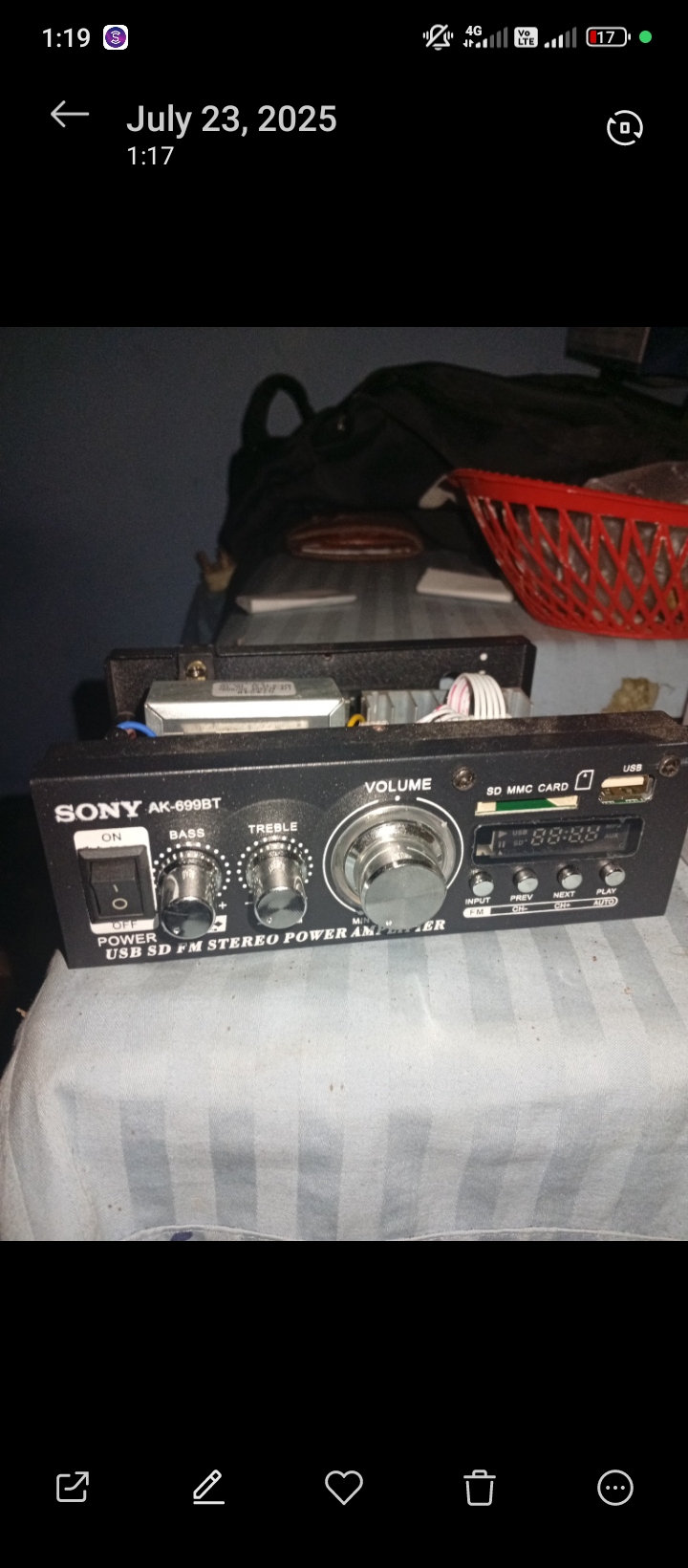 I need to find money to buy sound system