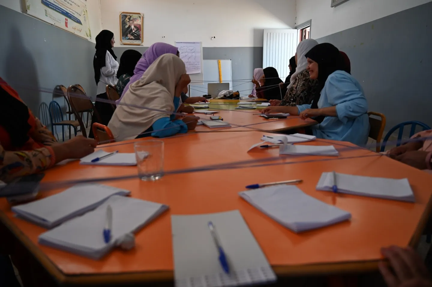 Group of women participating in a mental health course.