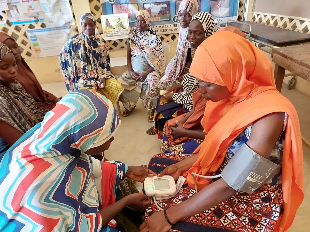 Group of women in Nigeria attending child courses