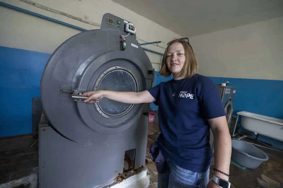 Inside a hospital Project HOPE is going to help rehabilitate in Borodianka