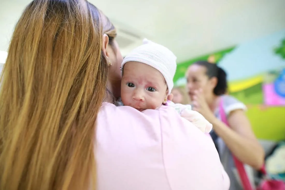 Mother and baby in the Dominican Republic