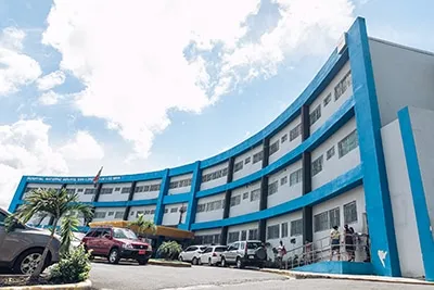 outside of hospital in the Dominican Republic