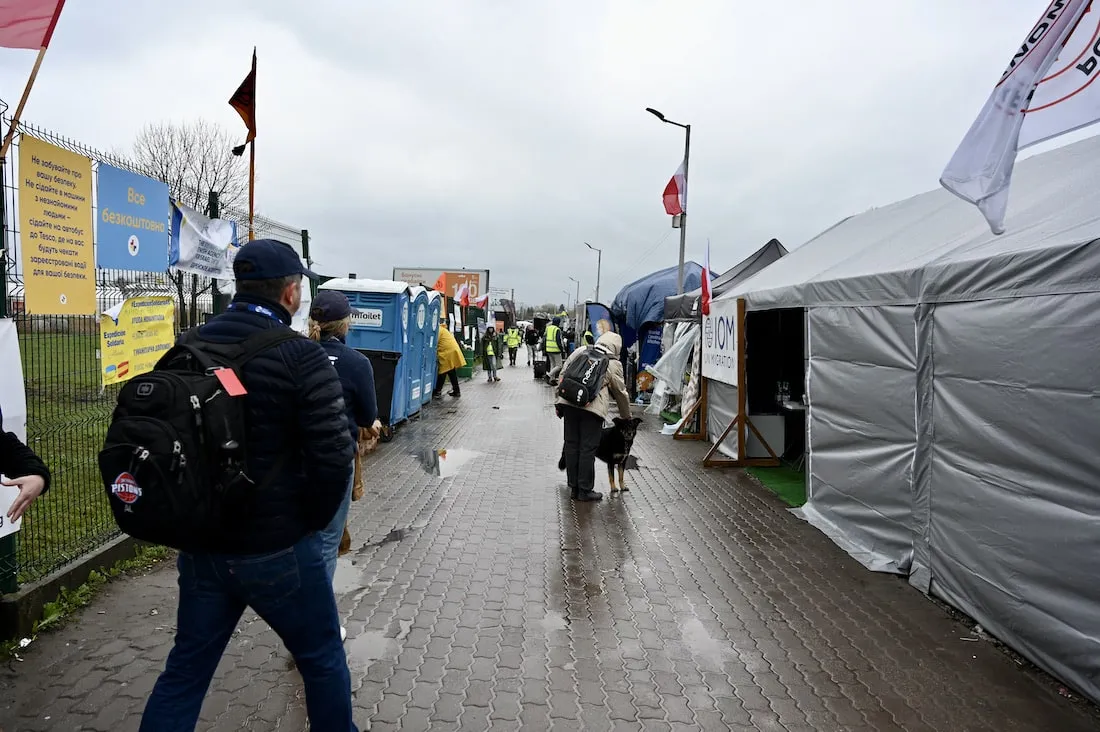 The border crossing in Medyka