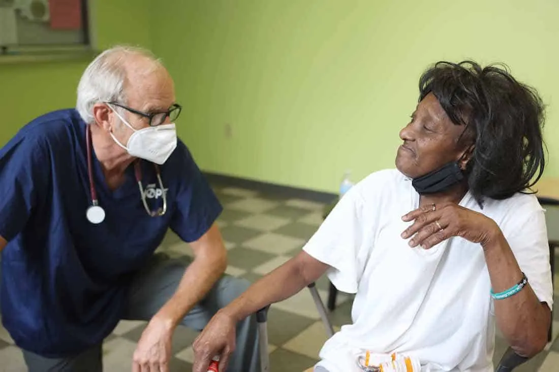 Project HOPE volunteer during Ida response